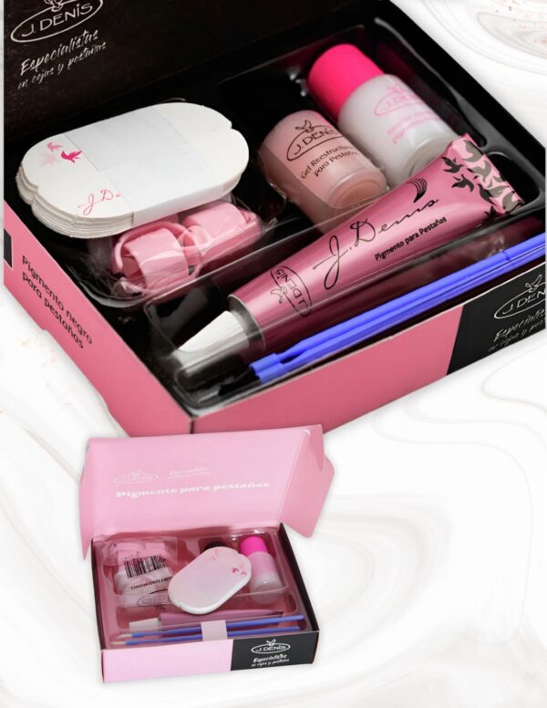 imágenes productos (88) Pigmento Negro para Pestañas J. Denis– Kit Profesional